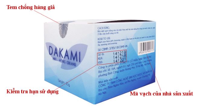 Phân biệt Dakami thật giả