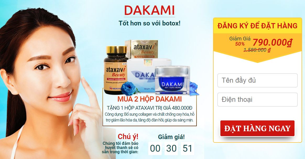 Hưỡng dẫn mua kem dưỡng da Dakami